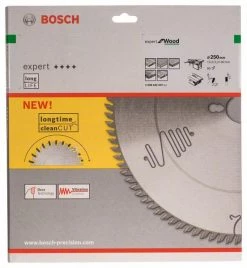 Bosch Bleu Accessoires Lame De Scie Circulaire 250 Mm Lame De Scie Circulaire En Carbure Expert Pour Le Bois 250 X 30 X 80T 2608642507
