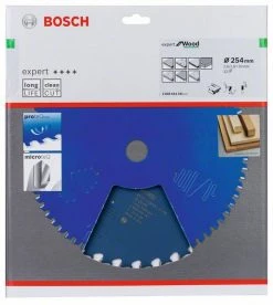 Bosch Bleu Accessoires Lame De Scie Circulaire 254 Mm Lame De Scie Circulaire En Carbure Expert Pour Le Bois 254 X 30 X 32T 2608644341