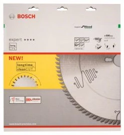 Bosch Bleu Accessoires Lame De Scie Circulaire 300 Mm Lame De Scie Circulaire En Carbure Expert Pour Le Bois 300 X 30 X 60T 2608642509