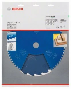 Bosch Bleu Accessoires Lame De Scie Circulaire 350 Mm Lame De Scie Circulaire En Carbure Expert Pour Le Bois 350 X 30 X 24T 2608644073