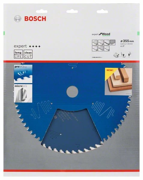 Bosch Bleu Accessoires Lame De Scie Circulaire 355 Mm Lame De Scie Circulaire En Carbure Expert Pour Le Bois 355 X 30 X 60T 2608644074 3 Bosch Bleu Accessoires Lame De Scie Circulaire 355 Mm Lame De Scie Circulaire En Carbure Expert Pour Le Bois 355 X 30 X 60T 2608644074