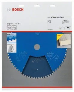 Bosch Bleu Accessoires Lame De Scie Circulaire 355 Mm Lame De Scie Circulaire En Carbure Expert Pour Panneau Sandwich 355 X 30 X 80T 2608644147
