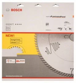 Bosch Bleu Accessoires Lame De Scie Circulaire 300 Mm Lame De Scie Circulaire En Carbure Expert Pour Panneau Stratifié 300 X 30 X 96T 2608642517