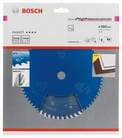 Bosch Bleu Accessoires Lame De Scie Circulaire 160 Mm Lame De Scie Circulaire En Carbure Expert Pour Stratifié Haute Pression 160 X 20 X 48T 2608644132