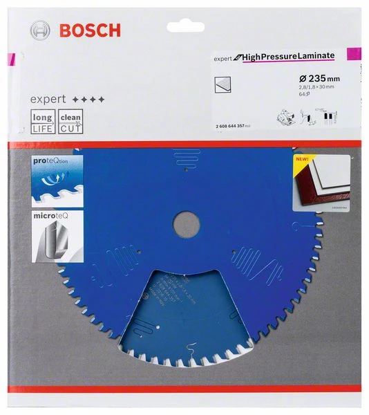 Bosch Bleu Accessoires Lame De Scie Circulaire 235 Mm Lame De Scie Circulaire En Carbure Expert Pour Stratifié Haute Pression 235 X 30 X 64T 2608644357 3 Bosch Bleu Accessoires Lame De Scie Circulaire 235 Mm Lame De Scie Circulaire En Carbure Expert Pour Stratifié Haute Pression 235 X 30 X 64T 2608644357