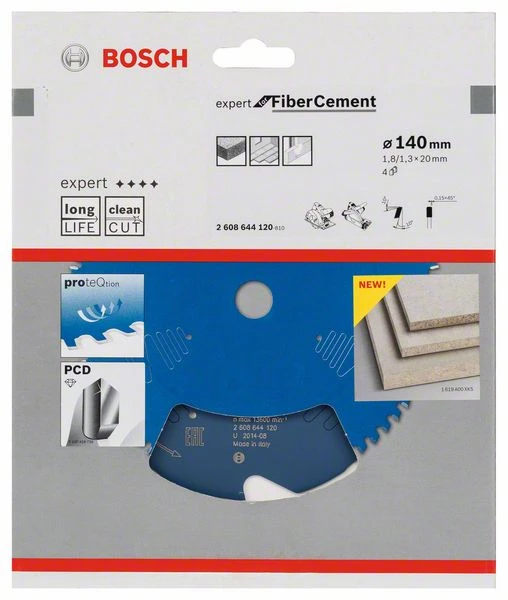 Bosch Bleu Accessoires Lame De Scie Circulaire 140 Mm Lame De Scie Circulaire En Carbure Fibre Ciment Expert 140 X 20 X 4T 2608644120 3 Bosch Bleu Accessoires Lame De Scie Circulaire 140 Mm Lame De Scie Circulaire En Carbure Fibre Ciment Expert 140 X 20 X 4T 2608644120