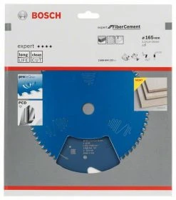 Bosch Bleu Accessoires Lame De Scie Circulaire 165 Mm Lame De Scie Circulaire En Carbure Fibre Ciment Expert 165 X 20 X 4T 2608644122