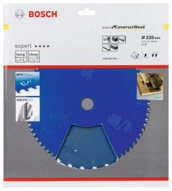 Bosch Bleu Accessoires Lame De Scie Circulaire 235 Mm Lame De Scie Circulaire En CarbureExpert Pour La Construction De Bois 235 X 30 X 30T 2608644339