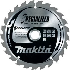 Makita Accessoires Lame De Scie Circulaire 165 Mm Lame De Scie HM Specialized 165 X 20 X 25T