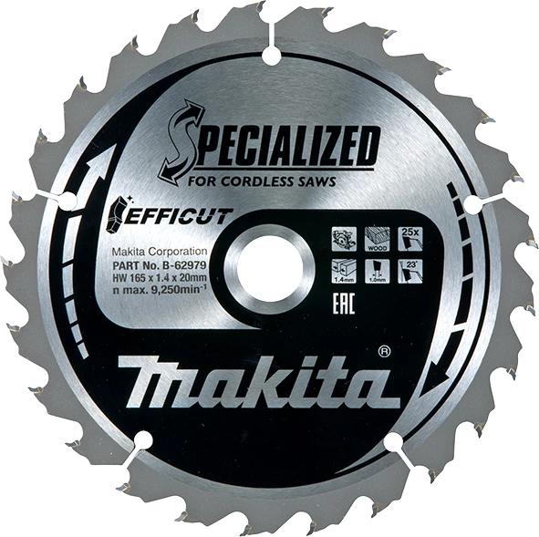 Makita Accessoires Lame De Scie Circulaire 165 Mm Lame De Scie HM Specialized 165 X 20 X 25T 3 Makita Accessoires Lame De Scie Circulaire 165 Mm Lame De Scie HM Specialized 165 X 20 X 25T