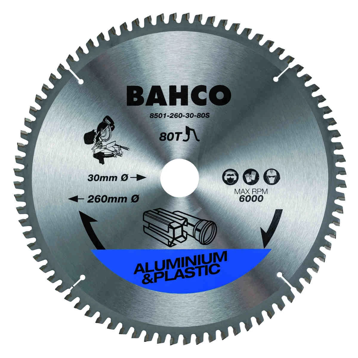 Bahco Lame De Scie Circulaire 216 Mm Lames De Scie Circulaire Pour Aluminium Et Plastique Avec Scie à Onglet 8501-18S 4 Bahco Lame De Scie Circulaire 216 Mm Lames De Scie Circulaire Pour Aluminium Et Plastique Avec Scie à Onglet 8501-18S – Image 2
