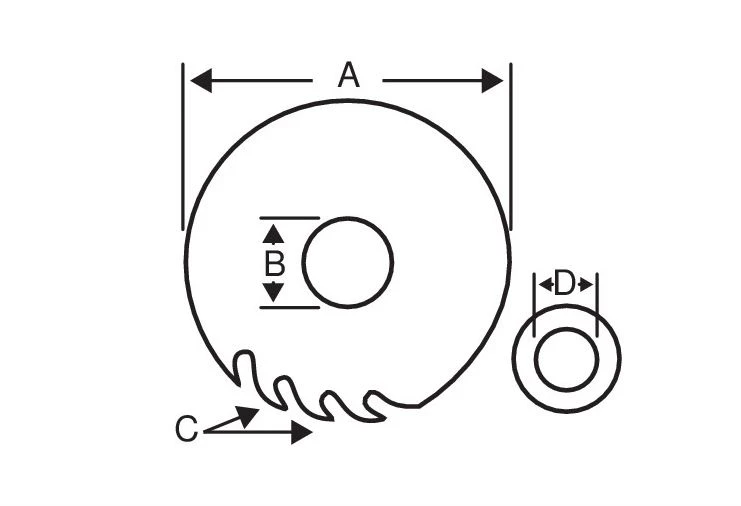 Bahco Lame De Scie Circulaire 400 Mm Lames De Scie Circulaire Pour Bois Dans Les Scies De Chantier 8501-40 4 Bahco Lame De Scie Circulaire 400 Mm Lames De Scie Circulaire Pour Bois Dans Les Scies De Chantier 8501-40 – Image 2